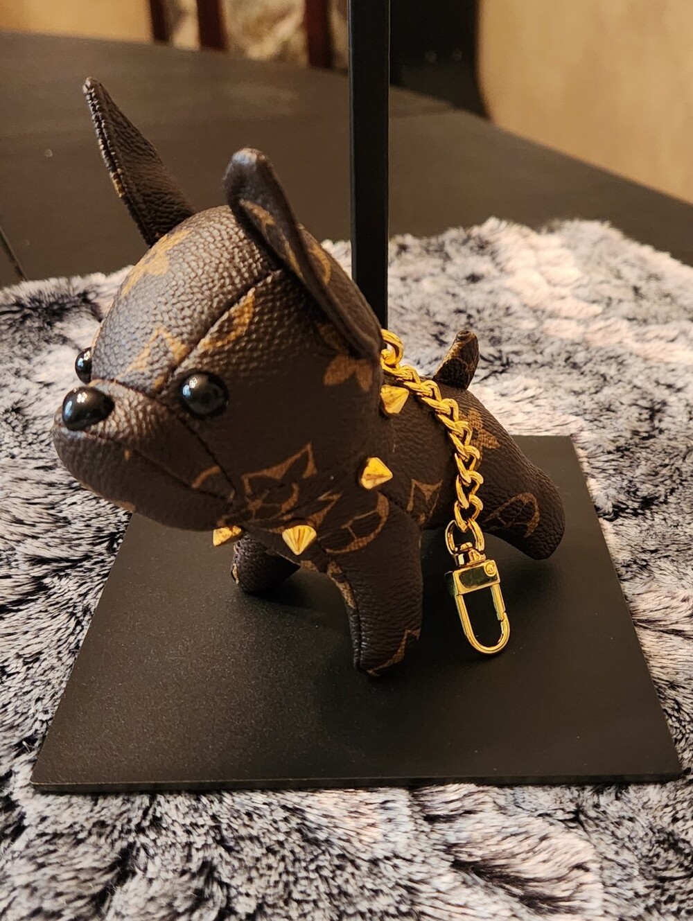 French Bulldog Bag Charm-Brown-NWOT - Picture 2 of 6